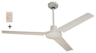 Stropní ventilátor Seychelles, vrtule 122cm, nástěnný vypínač, 3 rychlosti, letní a zimní režim, Farelek